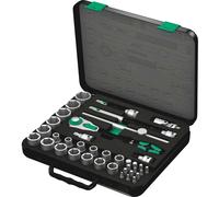 8100 SC 4 Zyklop Speed Ratchet Set, 1/2" drive, Imperial, 38Pce,003647