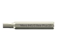 Wera 05058112001 840/0 Hex-Plus Micro Bits Hex Socket Screws 2.5 x...