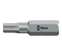 Wera 840/1 ZBO Hex Pinned Security Bit Extra Tough 2mm 25mm Pack of 1