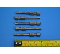 WERA 840/4 Z Hex Plus 1/8", 50mm Screwdriver Bits 1/4" Hex Drive, Select 5 or 10
