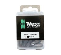 Wera 851/1 Z Phillips Screwdriver Bits 1/4" Hexagon Drive (PH 2, Pack of 10)