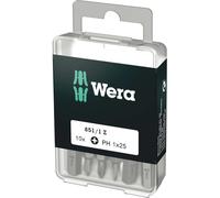 Wera 851/1Z SB Tough DIY Phillips Screwdriver Bits PH1 25mm Pack of 10