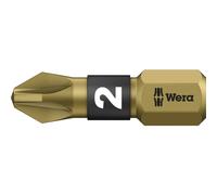 Wera BiTorsion Extra Hard Pozi Screwdriver Bits PZ2 25mm Pack of 1