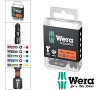 Wera Impaktor Diamond Coated Impact Driver Rated Screwdriver Bits PZ,PH,TX,HX