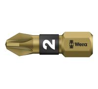 Wera 855/1 PZ BTH BiTorsion Extra Hard Pozi Screwdriver Bits PZ2 25mm Pack of 1