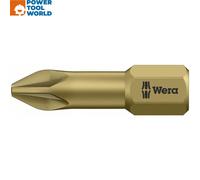 Wera 855/1 TH Pozidriv Torsion PZ 2 Extra Hard Bit 25 mm Pack x10 Pcs