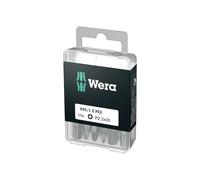 Wera 855/1 Z Pozidriv Screwdriver Bits 1/4" Hexagon Drive (PZ 2, Pack of 10)