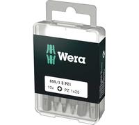 Wera 855/1Z SB Extra Tough Pozi Screwdriver Bits PZ1 25mm Pack of 10