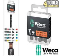 Wera Impaktor Diamond Coated Impact Driver Rated Screwdriver Bits PZ,PH,TX,HX