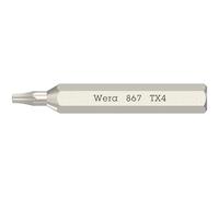 Wera 867/0 Micro bits for TORX® Socket Screws, TX 4 x 30 mm
