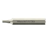Wera 867/0 Micro bits for TORX® Socket Screws, TX 6 x 30 mm