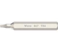 Wera 867/0 Micro bits for TORX® Socket Screws, TX 4 x 30 mm