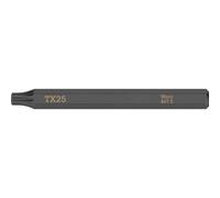 Wera 867 S Torx Screwdriver Bit for Hand Impact Drivers T25 70mm Pack of 1