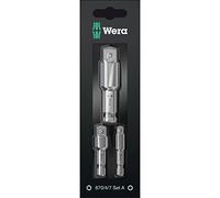 Wera 870/4/7 Set A SB, 3PC Hex - SQ Adaptor Set - 05073200001
