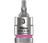 Wera 8740 A 1/4" Zyklop Bit Socket, HF Hex-Plus 3,0 x 28 mm - 05003332001