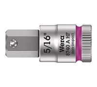 Wera 05003389001 8740 A HF Zyklop bit socket with holding function, 1/4" drive, 5/16" x 28 mm