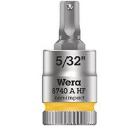 Wera 8740 A 1/4" Zyklop Bit Socket, HF Hex-Plus 5/32" x 28 mm - 05003385001