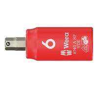 Wera 8740 A HF Zyklop VDE Insulated 1/4" Drive Hexagon Bit Socket