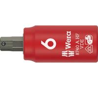 Wera 05005903001 8740 A VDE HF Zyklop Bit socket, insulated, with 1/4" drive, with holding function for hexagonal socket screws, 6 x 45 mm