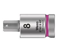 Wera 8740 B HF Zyklop In-Hex-Plus holding function bit socket, 3/8" drive, 8x38.5mm, 05003039001 , Pink