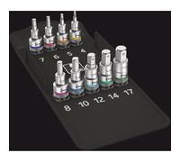 Wera 8740 C HF Zyklop Hex Bit 10 Piece Socket Set 1/2" Drive x 60mm