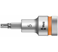 Wera 8740C 1/2" Sq Hold Function Hex Allen Socket Bits, Choose from 6mm - 19mm