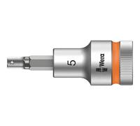 Wera 8740C 1/2" Sq Dr Hold Function In-Hex Socket Bits, Choose from 6mm - 19mm