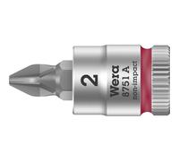 Wera 05003351001 8751 A Phillips Zyklop bit socket, 1/4" drive, PH 2 x 28 mm