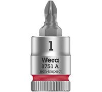Wera 8751 A Phillips Zyklop Bit Socket 1/4" PH 1 x 28mm