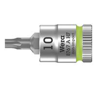 Wera 05003360001 8767 A HF Torx Bit Socket 1/4 Inch with Retaining Function, Green, 05003362001