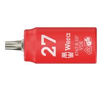 Wera 8767 A HF Zyklop VDE Insulated 1/4" Drive Torx Bit Socket 1/4" T27