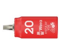 Wera 05005922001 8767 A VDE HF TORX Zyklop Bit socket, insulated, with 1/4" drive, with holding function, TX 20 x 36 mm