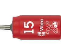 Wera 05005921001 8767 A VDE HF TORX Zyklop Bit socket, insulated, with 1/4" drive, with holding function, TX 15 x 36 mm