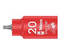 Wera 8767 B Zyklop VDE Holding Function Torx Bit Socket, 3/8" Drive, TX 20 x 55 mm, 05004920001