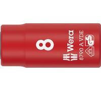 Wera 8790 A VDE Zyklop 1/4" Drive Insulated Sockets 8 x 41 mm