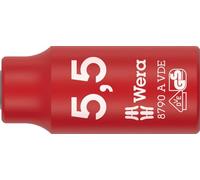 Wera 8790 A VDE Zyklop 5.5 x 41mm 1/4" Drive Insulated Socket