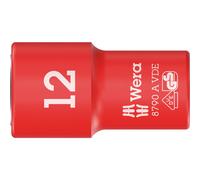 Wera 8790 A Zyklop VDE Insulated 1/4" Drive Hexagon Socket 1/4" 12mm