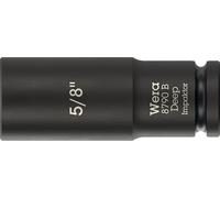 Wera 05005570001 8790 B Impaktor Deep Socket with 3/8" drive, 5/8" x 63 mm