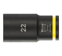Wera 05005562001 8790 B Impaktor Deep Socket with 3/8" drive, 22 x 63 mm