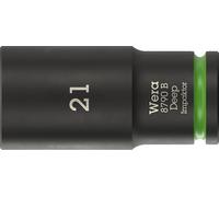 Wera 05005561001 8790 B Impaktor Deep Socket with 3/8" drive, 21 x 63 mm