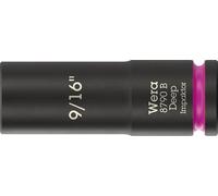 Wera 8790 B Impaktor Deep Socket with 3/8" Drive, 9/16" x 63 mm
