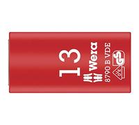 Wera 8790 B Zyklop Vde 3/8" Drive Socket, 13 x 46 mm, 05004957001, Red and Yellow, 13