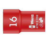 Wera 05004960001 8790 B VDE Zyklop 3/8" socket, insulated, 16 x 46 mm