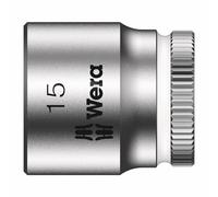 Wera 8790 HMA Zyklop Socket 1/4" Drive 15mm Diameter (Sold Individually)