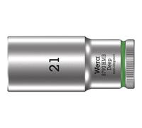 Wera 05004543001 Socket 8790 HMB Deep 3/8" Drive 6-point Hexagon 21 x 64 mm