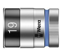 Wera 05003739001 8790 19 mm x 1/2-Inch Drive HMC HF Zyklop Hex Socket with Fastener Holding Function