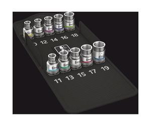 Wera 8790 HMC HF/10 Zyklop Socket Set with Fastener Holding Function 1/2" Drive Metric 10 piece