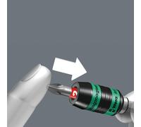 Wera 887/4 RR Universal Ring Magnet Bit Holder, 1/4" Drive, 57mm