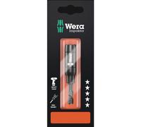 Wera 897/4 IMP R SB Impaktor TriTorsion Bit Holder with retaning ring and ring magnet, 1/4" Hex Drive x 75 mm, 05073990001