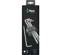 Wera 950/9 Hex-Plus Chrome-Plated L-Key Set, 9 Piece (1.5-10mm)